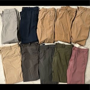 Lot of 10 Men’s Hollister Skinny Chino Pants 31x32